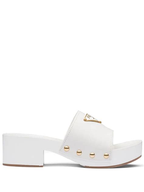 prada clog sandals|farfetch Prada shoes.